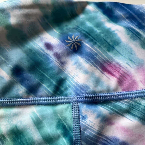 Athleta Love Proudly Rainbow Tie-Dye Leggings Tights - Picture 3 of 3